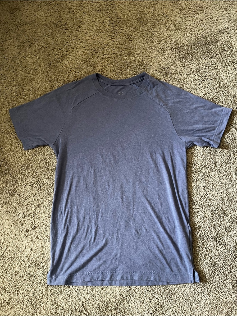 alo - Light Blue Men's Crew Neck Shirt - Size S